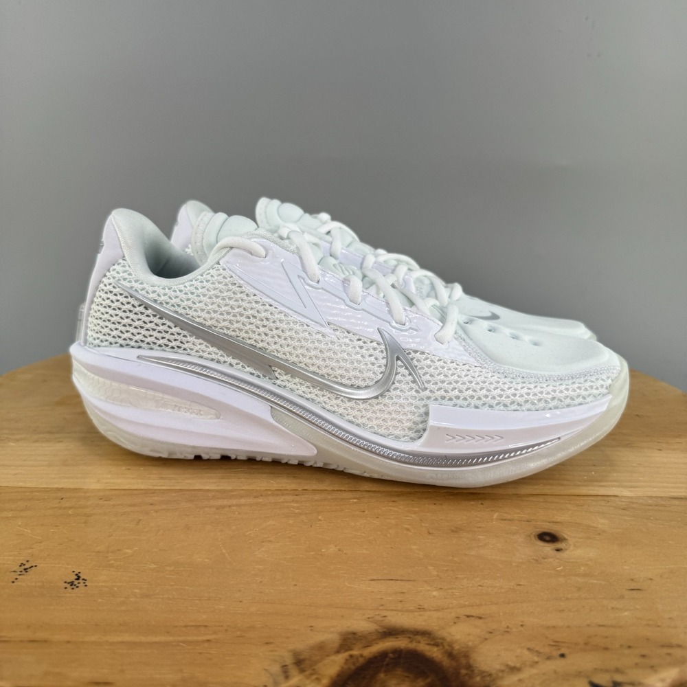 Mens 7 / Womens 8.5 - Nike Air Zoom G.T. Cut Basketball Shoes White‎ Chrome NEW